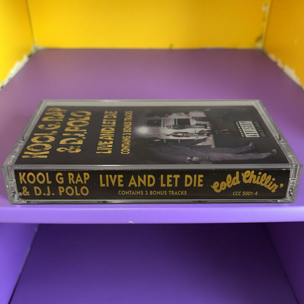 •KOOL G. RAP & D.J. POLO ~ LIVE AND LET DIE• ~1992 OG PRESSING~ (CASSETTE TAPE) (1)
