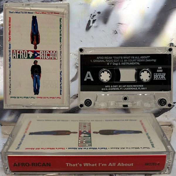 •AFRO RICAN - THAT’S WHAT I’M ABOUT• ~1993 OG PRESSING~ (MAXI -SINGLE CASSETTE TAPE)