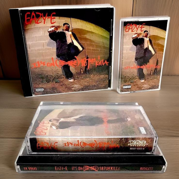 •EAZY-E - IT’S ON 187 UM’ KILLA• (1993) (CASSETTE & CD AVAILABLE) (ORIGINAL PRESSINGS)
