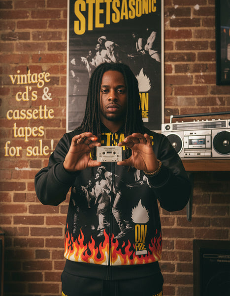 •STETSASONIC - ON FIRE• ~1986 OG PRESSING~ (CASSETTE TAPE)