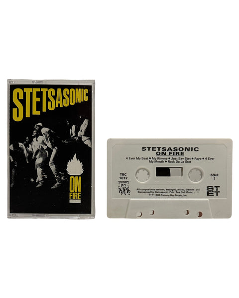 •STETSASONIC - ON FIRE• ~1986 OG PRESSING~ (CASSETTE TAPE)