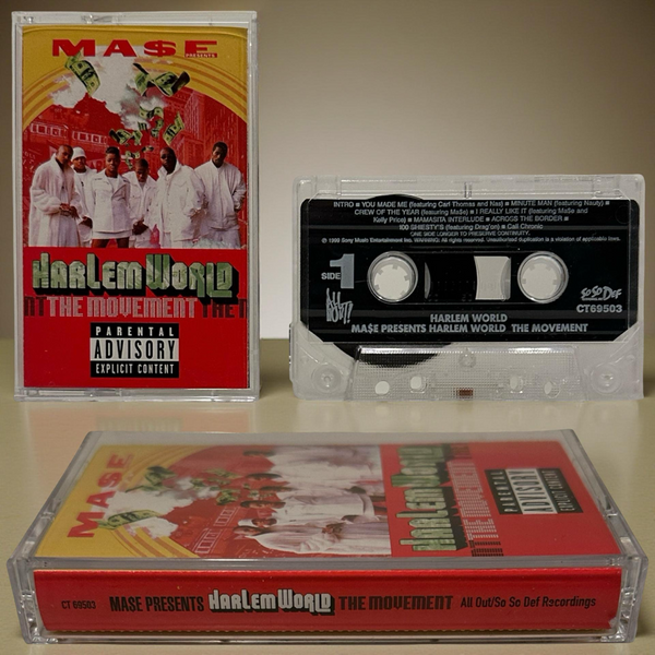 •MASE PRESENTS HARLEM WORLD - THE MOVEMENT• ~1999 OG CANADIAN PRESSING~ (CASSETTE TAPE)