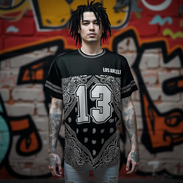 •13 LOS ANGELES - BANDANA• ~Activewear summer T-Shirt~
