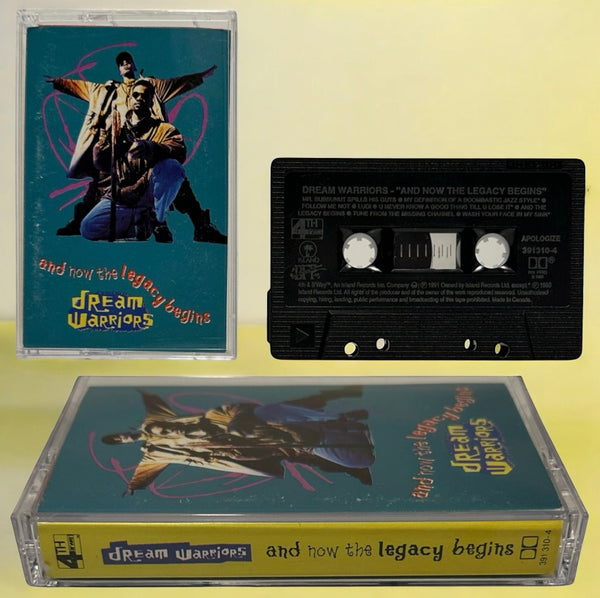 •DREAM WARRIORS - AND NOW THE LEGACY BEGINS• ~1991 OG CANADIAN PRESSING~ (CASSETTE TAPE) (BLACK SHELL)