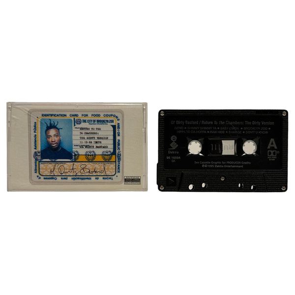 •OL’ DIRTY BASTARD - RETURN TO THE 36 CHAMBERS THE DIRTY VERSION• ~1995 OG CANADIAN PRESSING~ (CASSETTE TAPE) (BLACK SHELL)