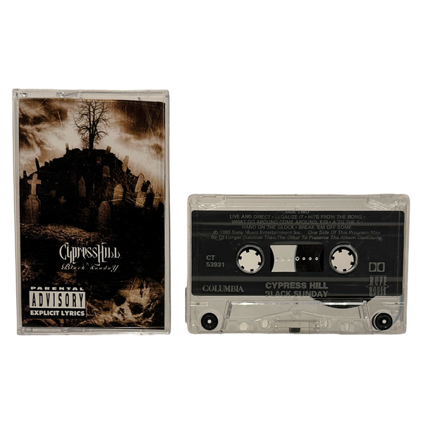 •CYPRESS HILL - BLACK SUNDAY• ~1993 OG CANADIAN PRESSING~ (CASSETTE TAPE)