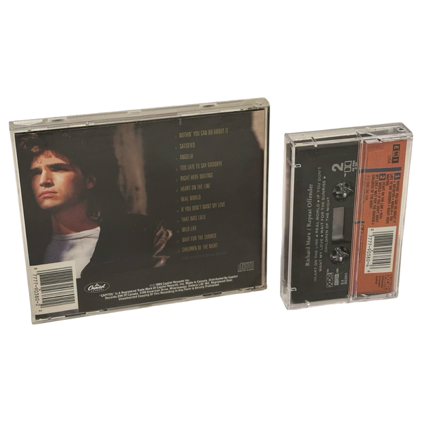 •RICHARD MARX - REPEAT OFFENDER• ~1989 OG CANADIAN PRESSINGS~ (CD & CASSETTE TAPE)