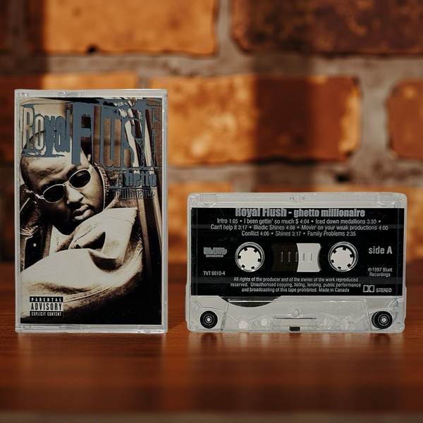 •ROYAL FLUSH - GHETTO MILLIONAIRE• ~1997 OG CANADIAN PRESSING~ (CASSETTE TAPE)