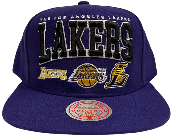 *Los Angeles Lakers* snapback hats by Mitchell & Ness