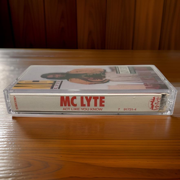 •MC LYTE - ACT LIKE YOU KNOW• ~1991 OG PRESSING~ (CASSETTE TAPE) (2)