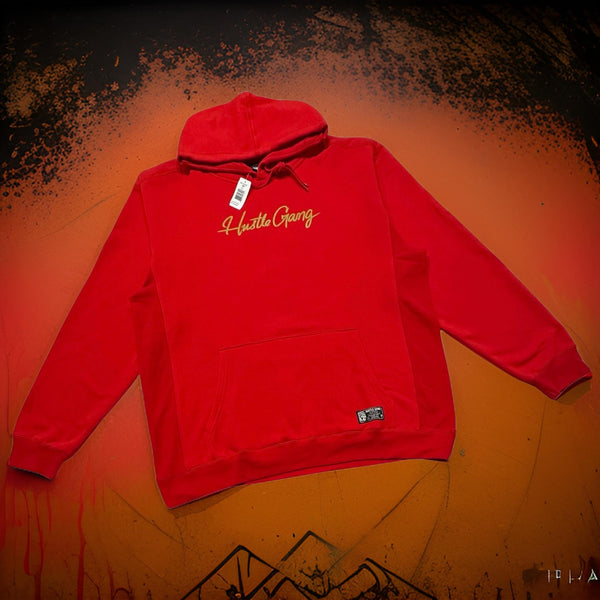 *HUSTLE GANG* (RED) PULLOVER HOODIES