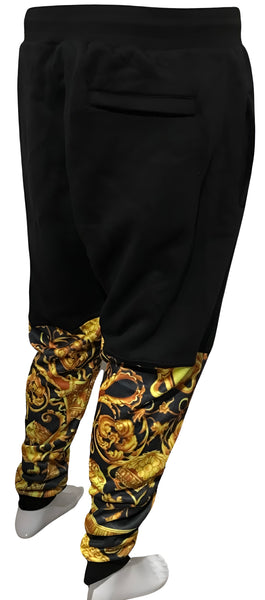 ^KING V3R$@C3^ LUXURY CUT & SEW SWEATPANTS FOR MEN (EMBROIDERED LOGO)