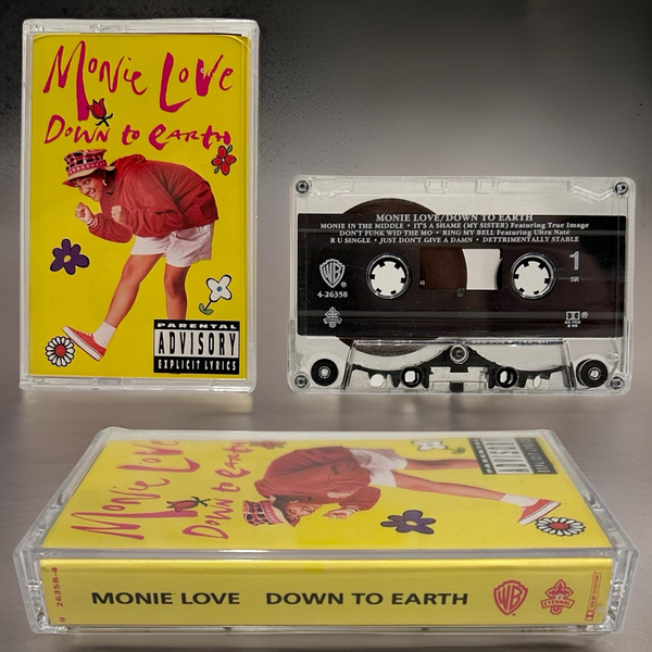 •MONIE LOVE - DOWN TO EARTH• ~1990 OG PRESSING~ (CASSETTE TAPE) (1)