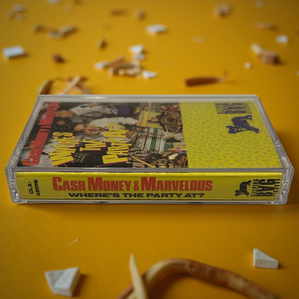 •CASH MONEY & MARVELOUS - WHERE’S THE PARTY AT?• ~1988 OG PRESSING~ (CASSETTE TAPE)