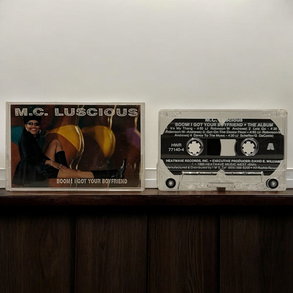 •M.C. LUSCIOUS - BOOM! I GOT YOUR BOYFRIEND• ~1990 OG PRESSING~ (CASSETTE TAPE)