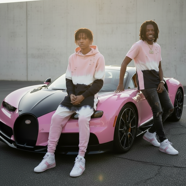 *BLACK KEYS* ~ICE CREAM~ THREE TONE HOODED SWEATSUITS