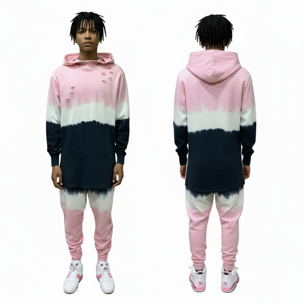*BLACK KEYS* ~ICE CREAM~ THREE TONE HOODED SWEATSUITS