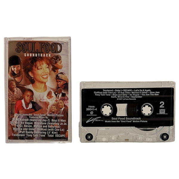 •SOUL FOOD - MUSIC FROM THE MOTION PICTURE• ~1997 OG PRESSING~ (CASSETTE TAPE)