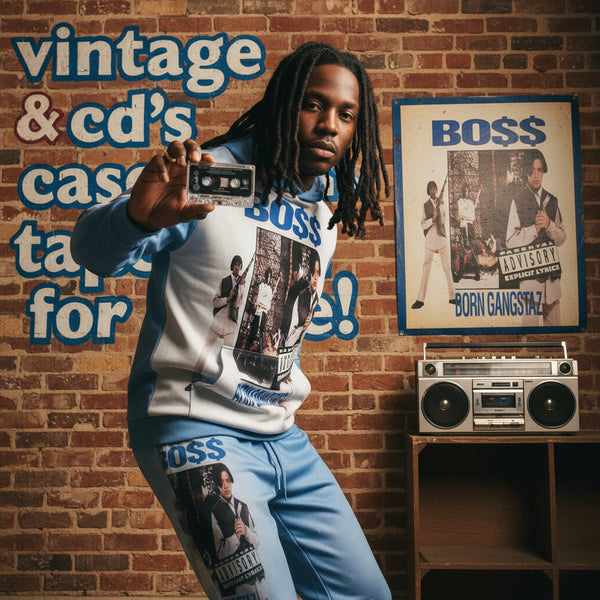 •BOSS ~ BORN GANGSTAZ• (1993 OG PRESSING) (CASSETTE TAPE) (3)