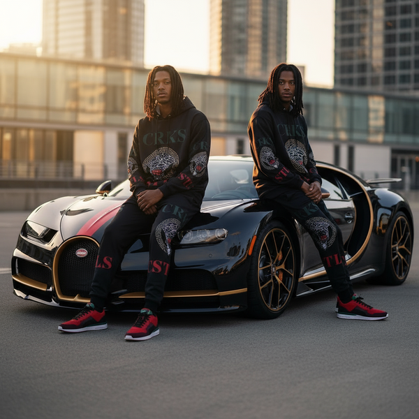 •CROOKS & CASTLES• JOGGER SWEATSUITS (FLEECY SOFT LINED) (1 of 1 Sample)