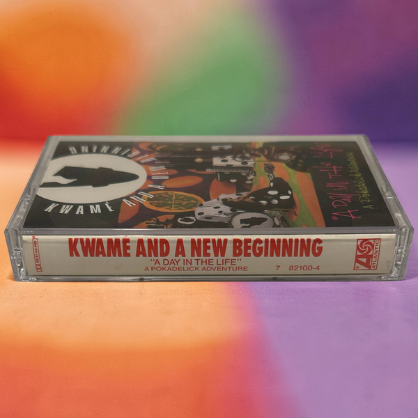 •KWAME AND A NEW BEGINNING ~ “A DAY IN THE LIFE” A POKADELIC ADVENTURE• ~1990 OG PRESSING~ (CASSETTE TAPE)