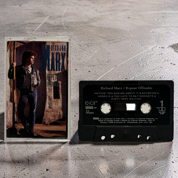 •RICHARD MARX ~ REPEAT OFFENDER• ~1989 OG CANADIAN PRESSING~ (CASSETTE TAPE)