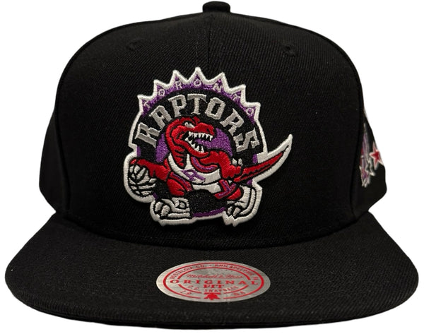 *Toronto Raptors* (Black) snapback hats by Mitchell & Ness