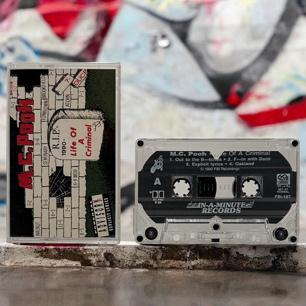 •M.C. POOH - LIFE AS A CRIMINAL• ~1990 OG PRESSING~ (CASSETTE TAPE) (1)