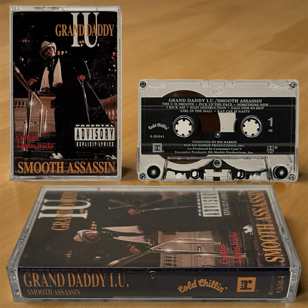 •GRAND DADDY I.U. - SMOOTH ASSASSIN• ~1990 OG PRESSING~ (CASSETTE TAPE)