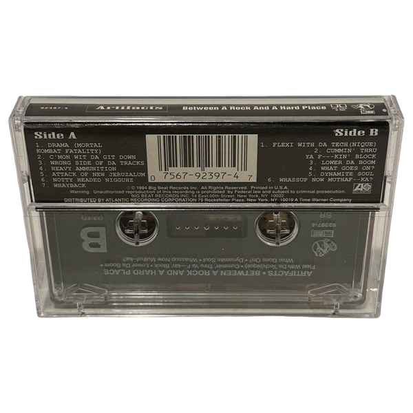 •ARTIFACTS - BETWEEN A ROCK AND A HARD PLACE• ~1994 OG PRESSINGS~ (CASSETTE TAPE)