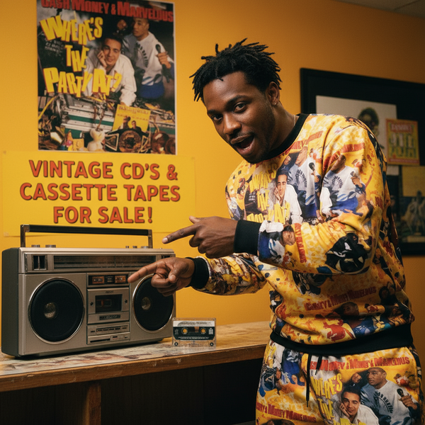 •CASH MONEY & MARVELOUS - WHERE’S THE PARTY AT?• ~1988 OG PRESSING~ (CASSETTE TAPE)