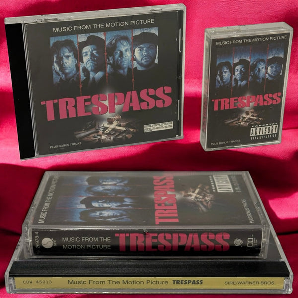 •TRESPASS - MUSIC FROM THE MOTION PICTURE• ~1992 OG PRESSINGS~ (CD & CASSETTE TAPE)