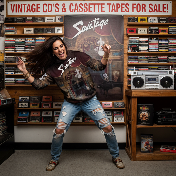 •SAVATAGE ~ GUTTER BALLET• ~1989 OG PRESSING~ (CASSETTE TAPE)