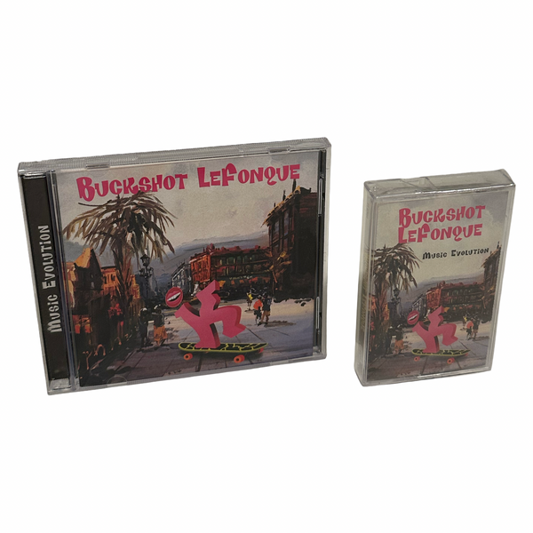 •BUCKSHOT LeFONQUE - MUSIC EVOLUTION• ~1997 OG PRESSINGS~ (CD & CASSETTE TAPE)