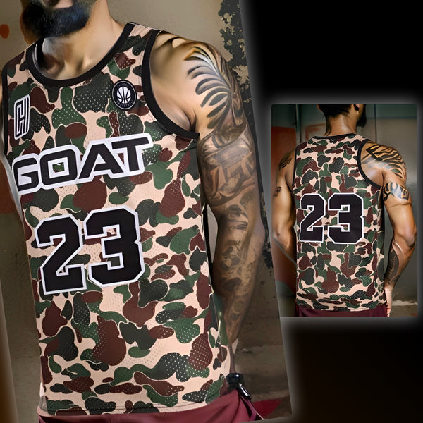 ^23 GOAT^ Basketball Jerseys (Stitched Logos & Numbers)