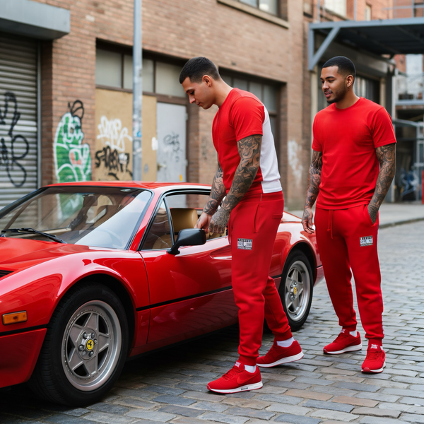^HUSTLE GANG^ (RED) ~EXPLICIT CONTENT~ JOGGER SWEATPANTS