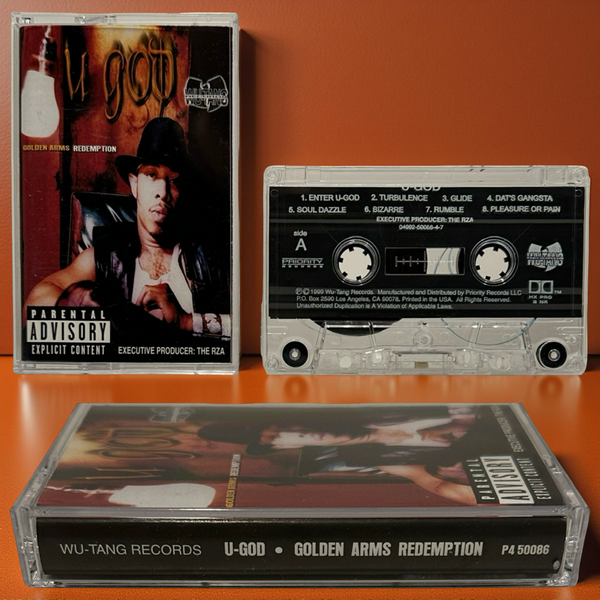 •U-GOD - GOLDEN ARMS REDEMPTION• ~1999 OG PRESSING~ (CASSETTE TAPE) (TAPE POPPED)