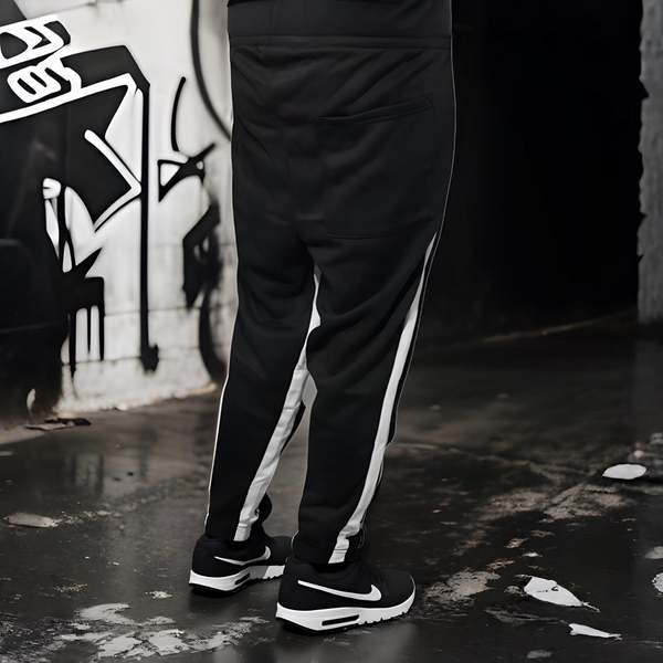 ^SEAN JOHN^ (BLACK) POLYESTER JOGGER SWEATPANTS (XB SIZED)
