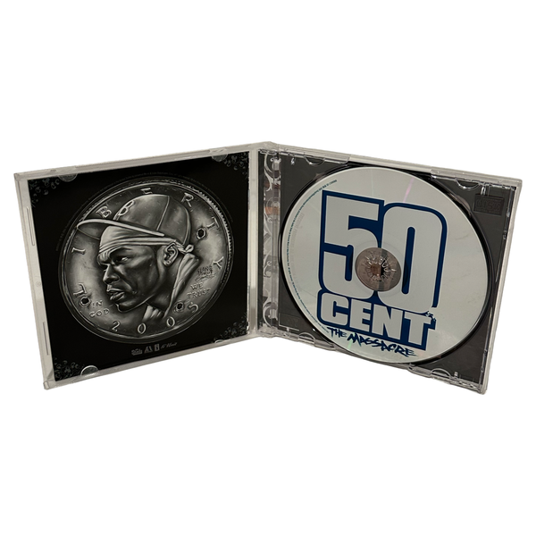 •50 CENT - THE MASSACRE• ~2005 OG PRESSINGS~ (CD & INDONESIAN CASSETTE TAPE)