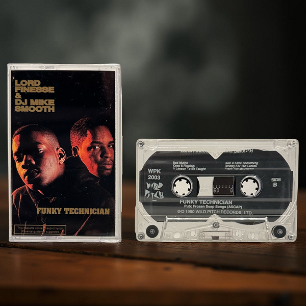 •LORD FINESSE & D.J. MIKE SMOOTH ~ FUNKY TECHNICIAN• ~1990 OG PRESSING~ (CASSETTE TAPE)