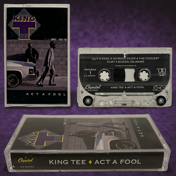 •KING TEE - ACT A FOOL• ~1988 OG PRESSING~ (CASSETTE TAPE)