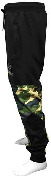 ^CHIEFIN’ ADI-FEATHER^ (GREEN CAMOUFLAGE) LUX JOGGER SWEATPANTS (CUT & SEW)