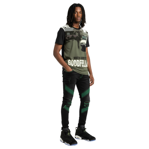 *GOODFELLAS - “HENRY”* ~Luxury big print tees~ (Cotton Blends) (UP TO 5XL)