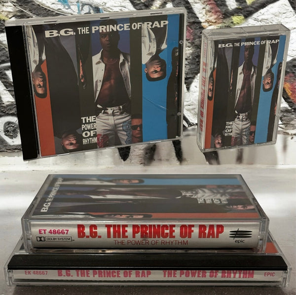 •B.G. THE PRINCE OF RAP - THE POWER OF RHYTHM• ~1991 OG PRESSINGS~ (CD & CASSETTE TAPE)