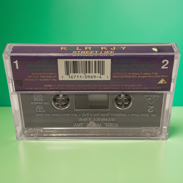 •KOOL ROCK JAY - STREET LIFE• ~1992 OG PRESSING~ (CASSETTE TAPE)