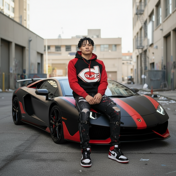 *BIGGY THREADS* ~DOPE~ TWO TONE PULLOVER HOODIES