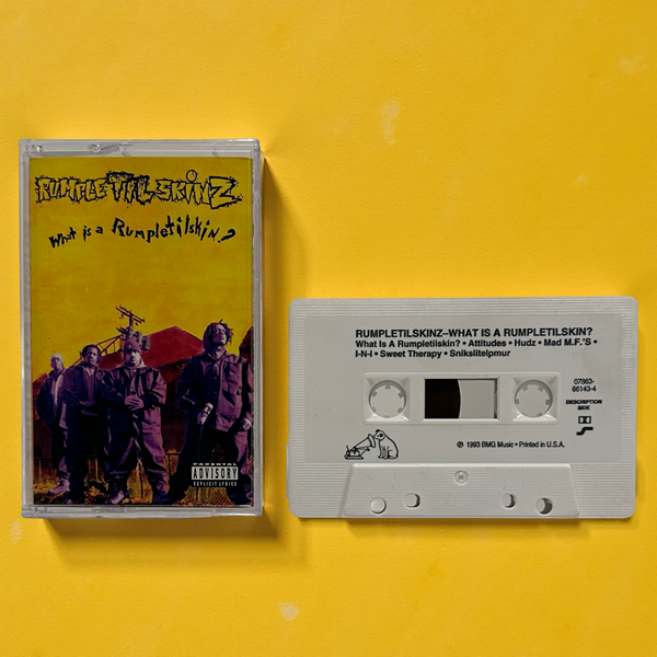 •RUMPLETILSKINZ ~ WHAT IS A RUMPLETILSKINZ?• ~1993 OG PRESSING~ (CASSETTE TAPE)