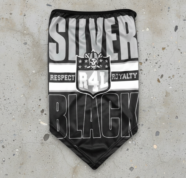 *All Season Face Coverings* ~SILVER AND BLACK~