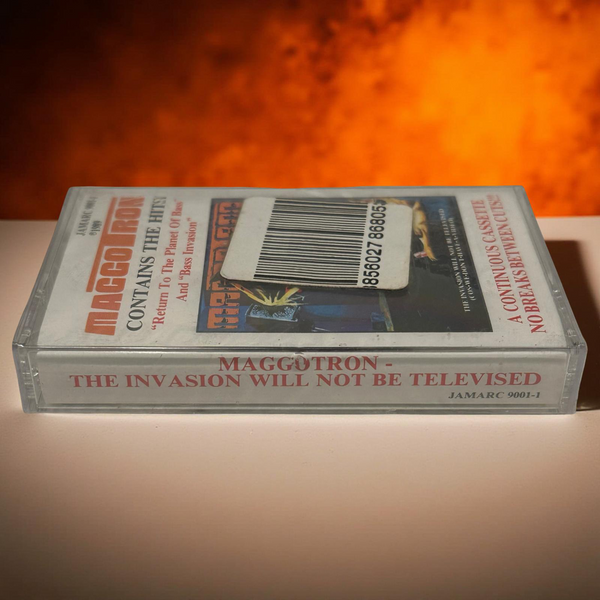 •MAGGOTRON - THE INVASION WILL NOT BE TELEVISED• ~1989 HTF OG PRESSING~ (CASSETTE TAPE) (SEALED)