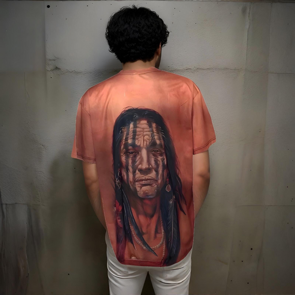 ^NATIVE AMERICAN^ ~FULL PRINT~ LIGHTWEIGHT SUMMER TEES